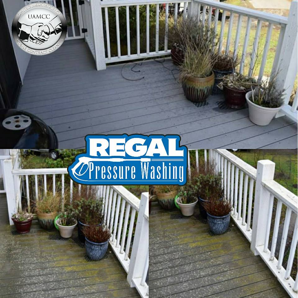 Deck cleaning in in Sequim